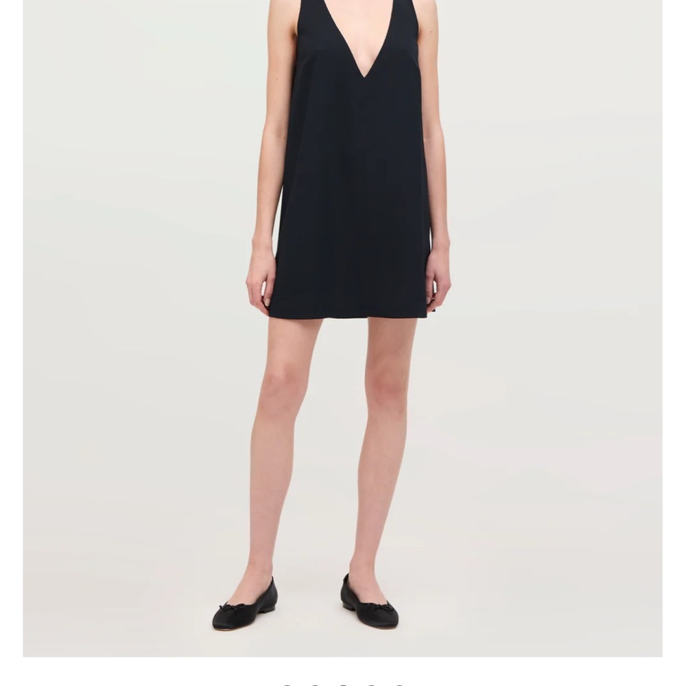 HILL HOUSE black trapeze dress